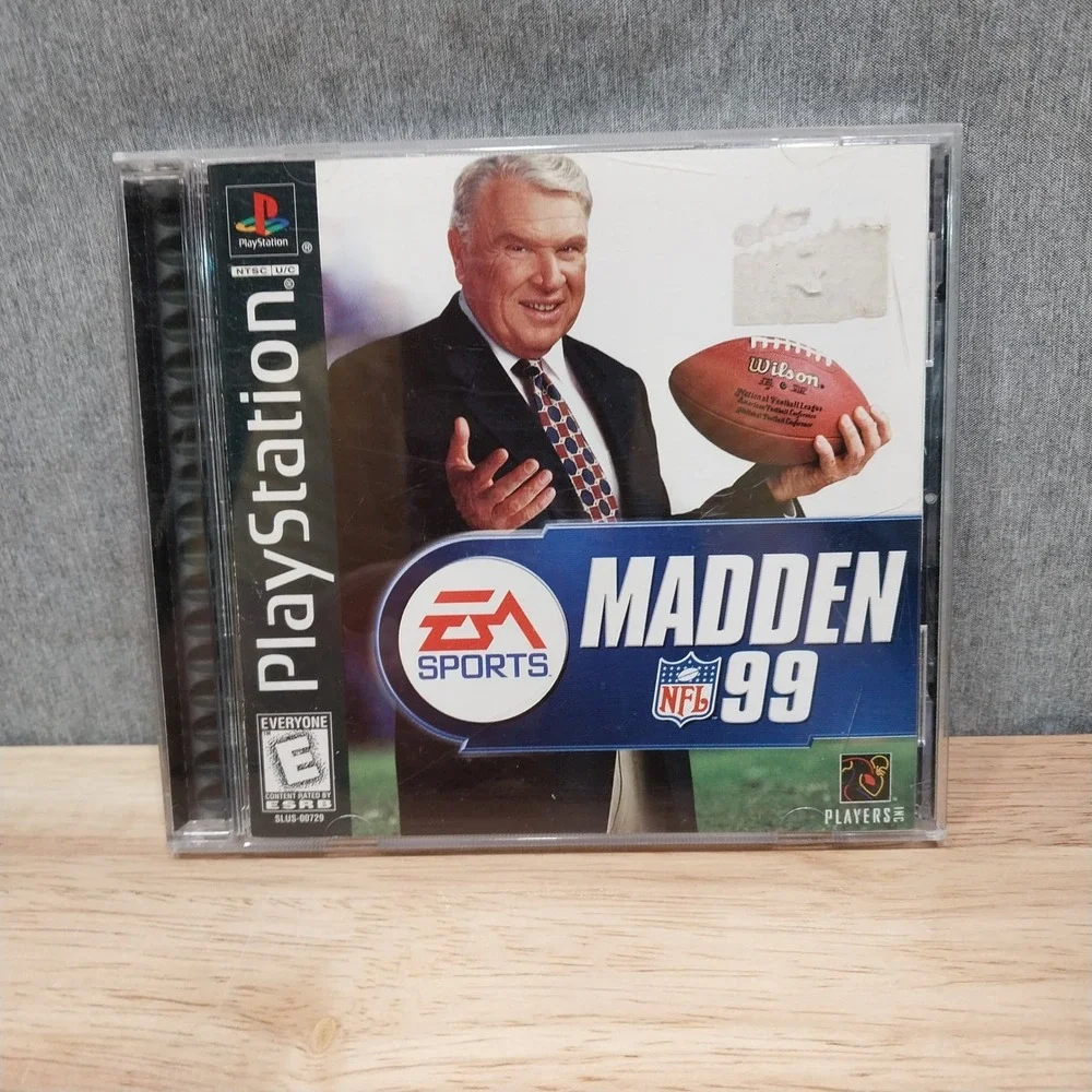 Madden NFL 99 PlayStation 1 Video Game Vintage PS1 NTSC-U/C Blue/White